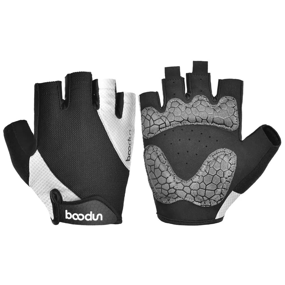 1411spandex breatheable shock absorb cycling gloves with half finger racing gloves