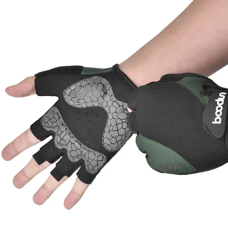 1411spandex breatheable shock absorb cycling gloves with half finger racing gloves