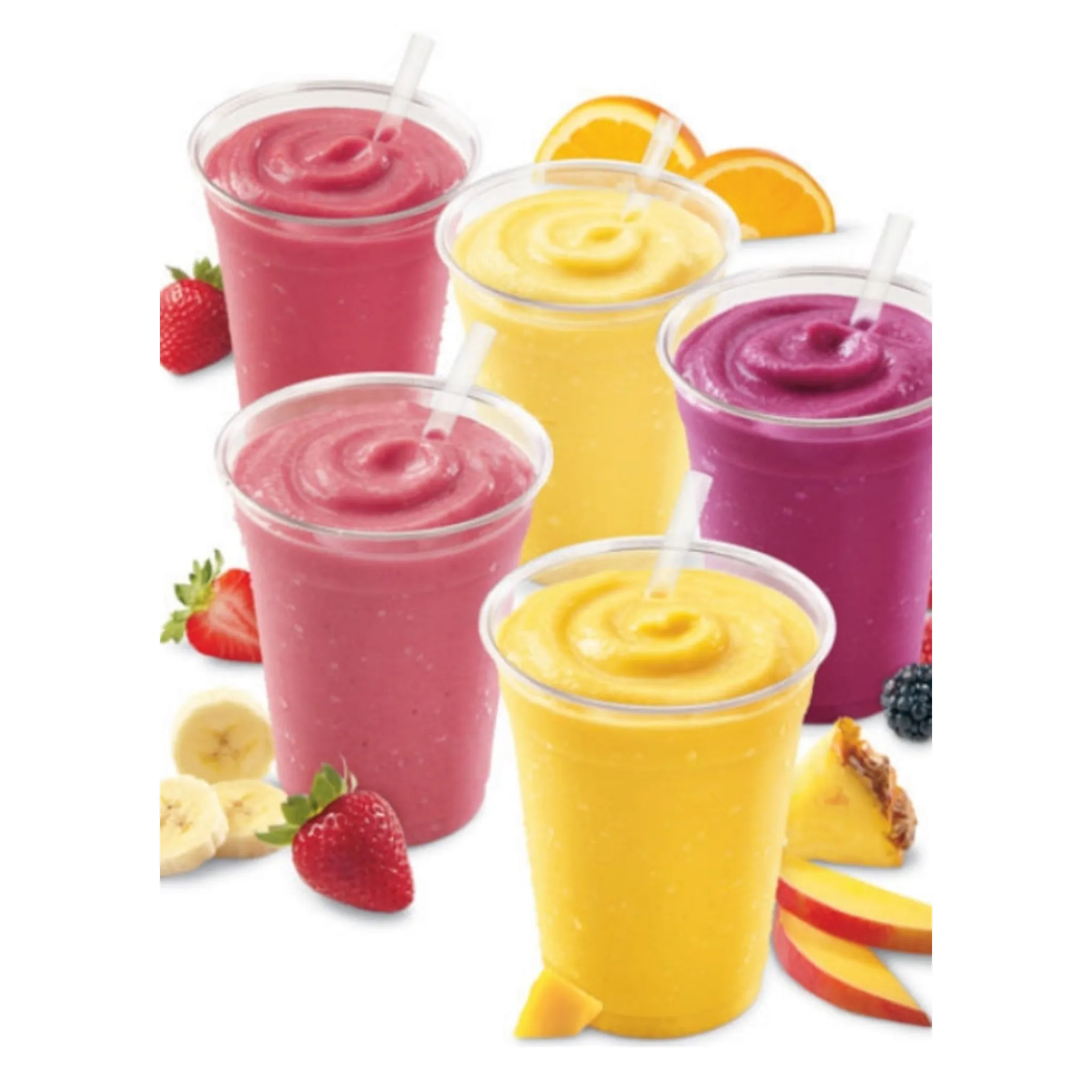 250ml Disposable PP Smoothie Cup Robust 10pack