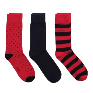 3 Pack Socks - Blue Set | Red Set