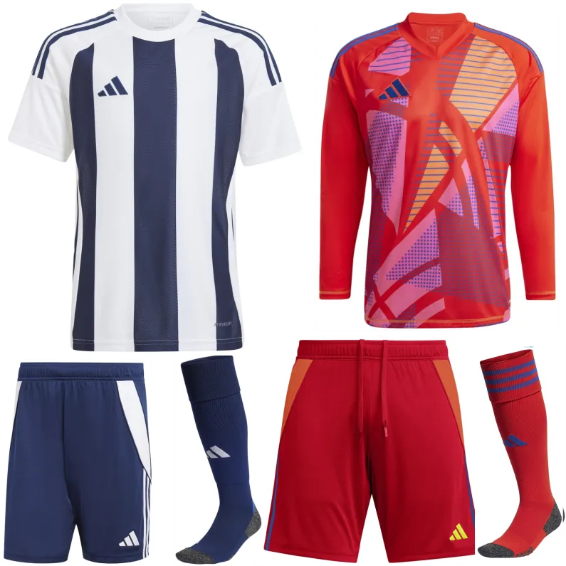 ADIDAS STRIPED 24 PREMIUM KIT BUNDLE NAVY WHITE