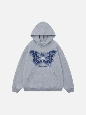 Aelfric Eden Denim Butterfly Hoodie