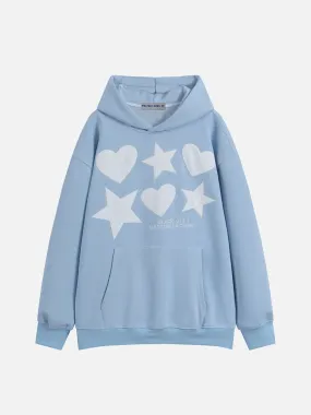 Aelfric Eden Embroidery Star Heart Hoodie