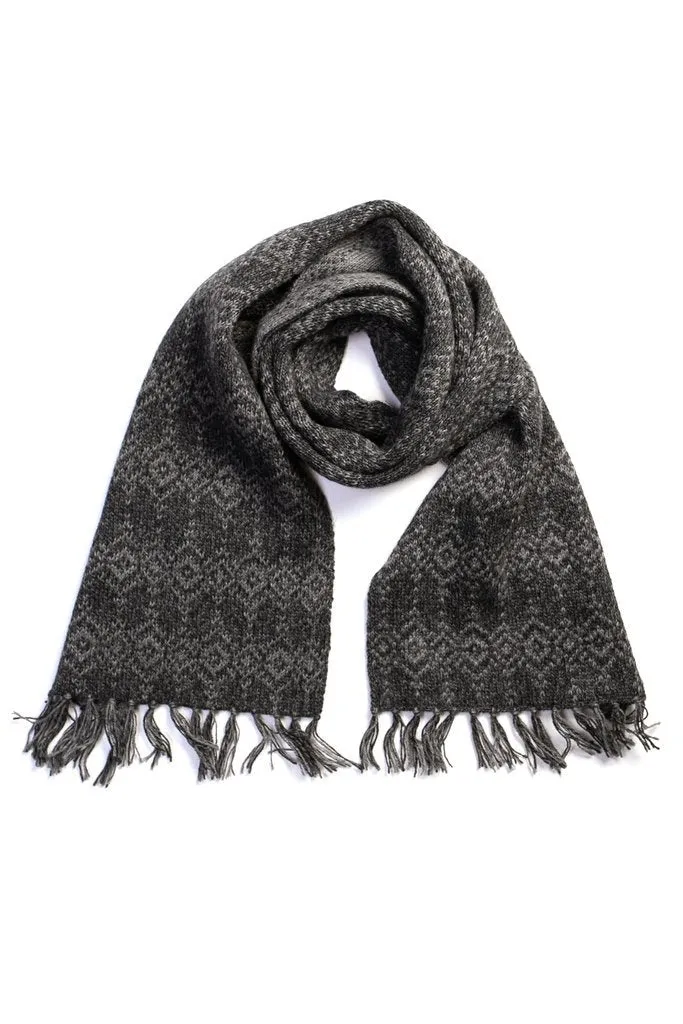 Alpaca Wool Scarf Charcoal