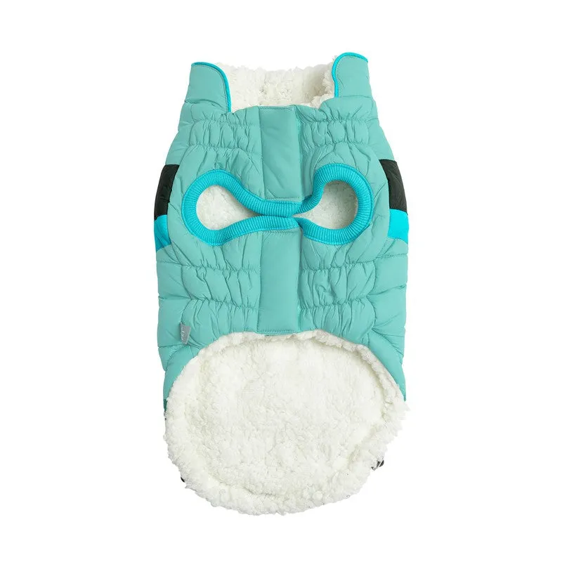 Alpine Puffer - Light Aqua Stylish Dog Jacket