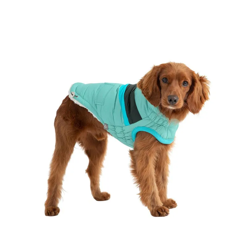 Alpine Puffer - Light Aqua Stylish Dog Jacket