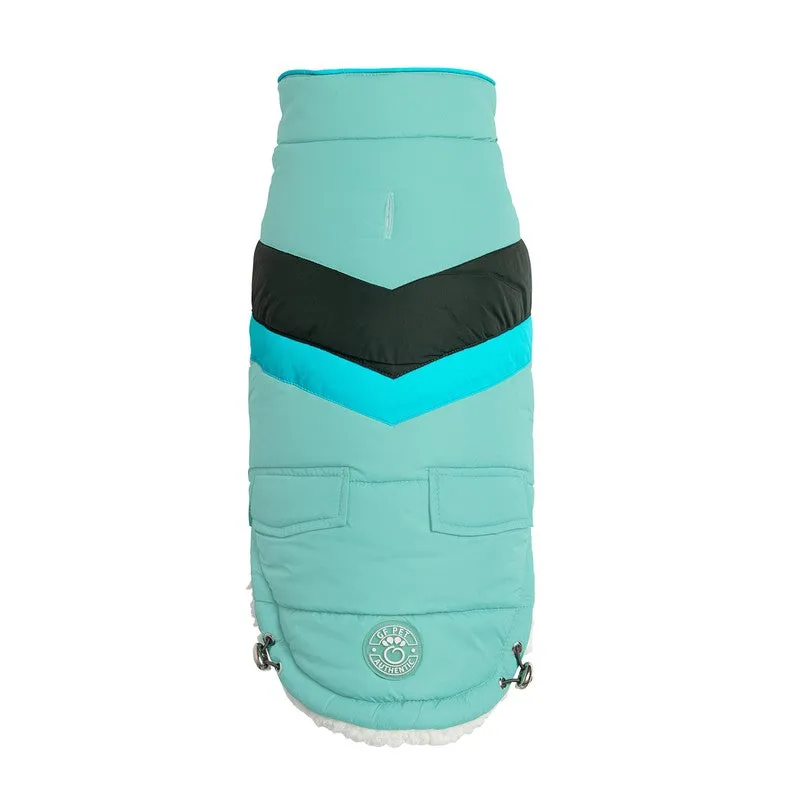 Alpine Puffer - Light Aqua Stylish Dog Jacket