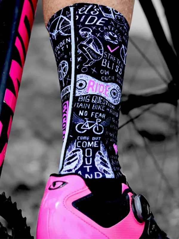 Bike Graffiti Aero Cycling Socks