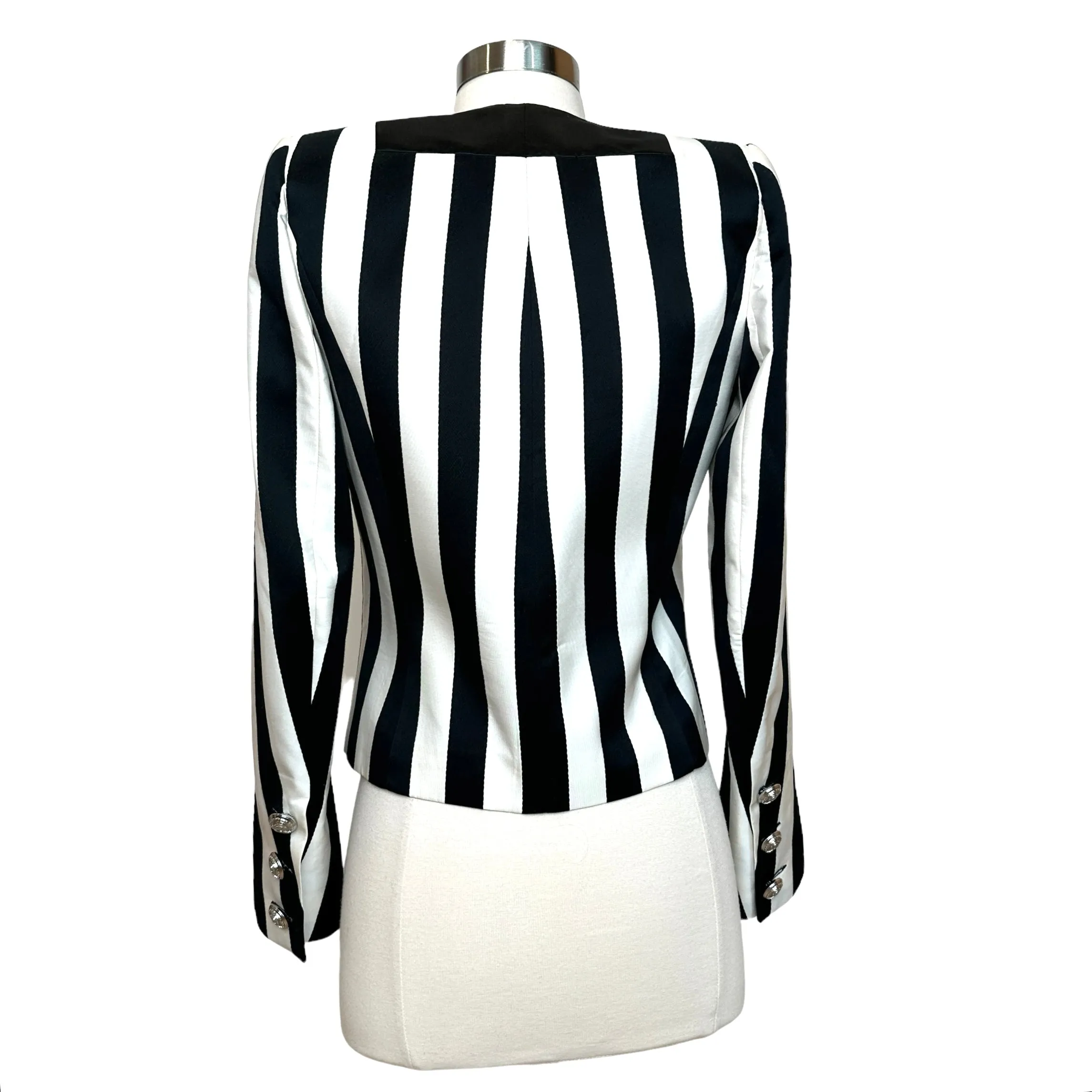 Black & White Cropped Blazer - XS