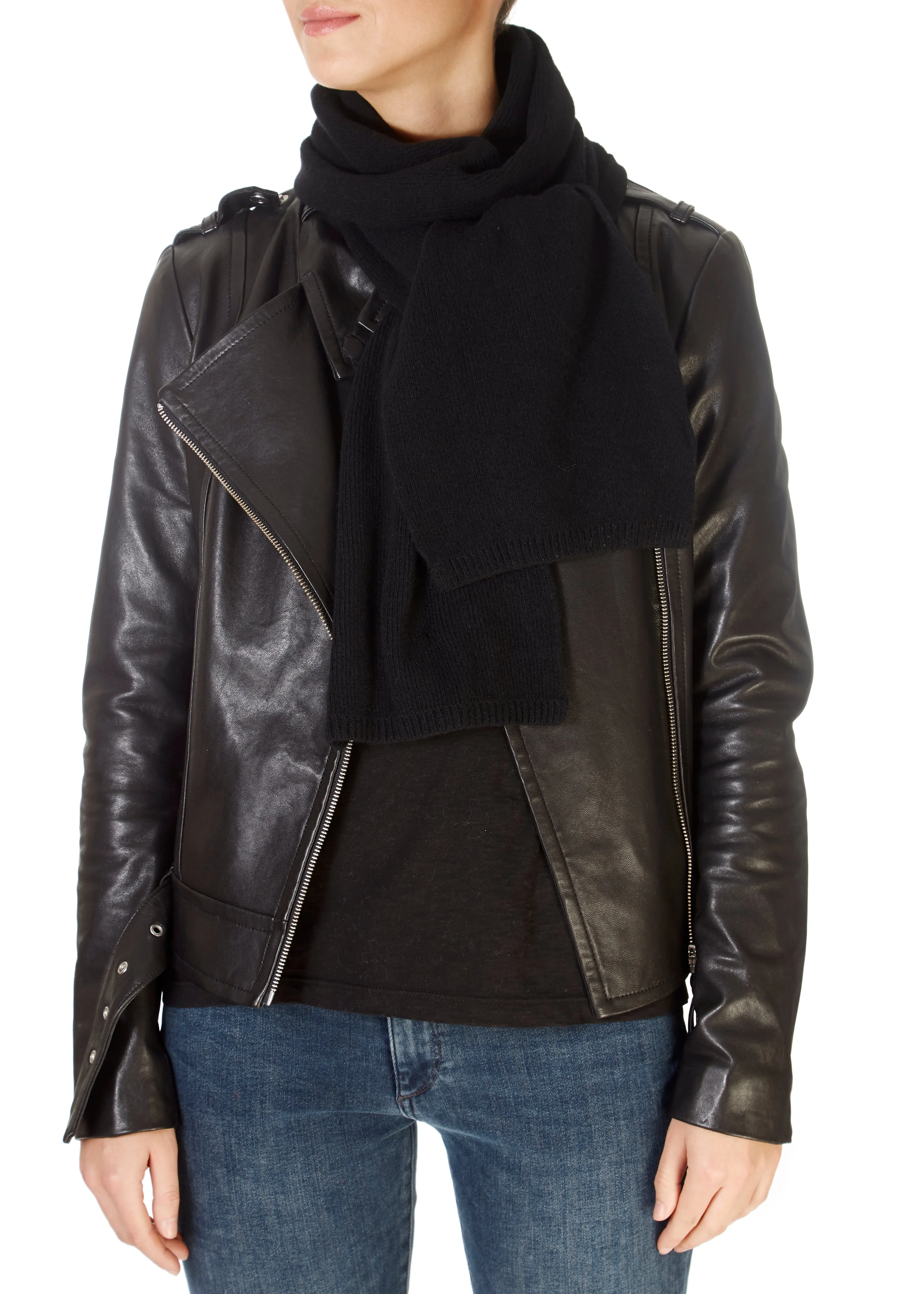 Black Open Scarf