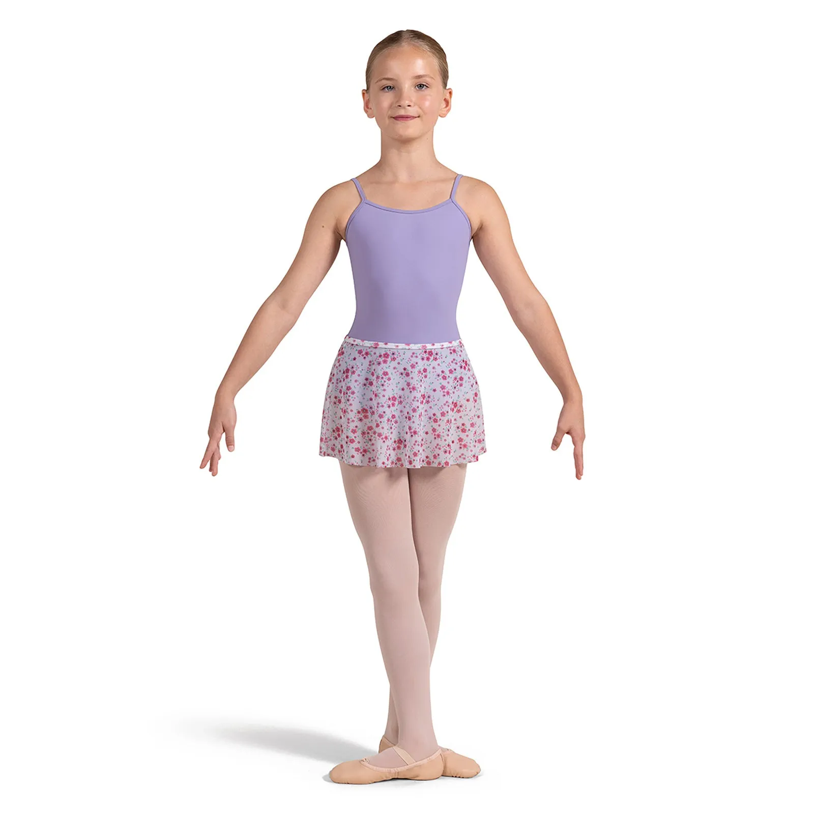 Bloch Child's Pull-On Mesh Floral Skirt