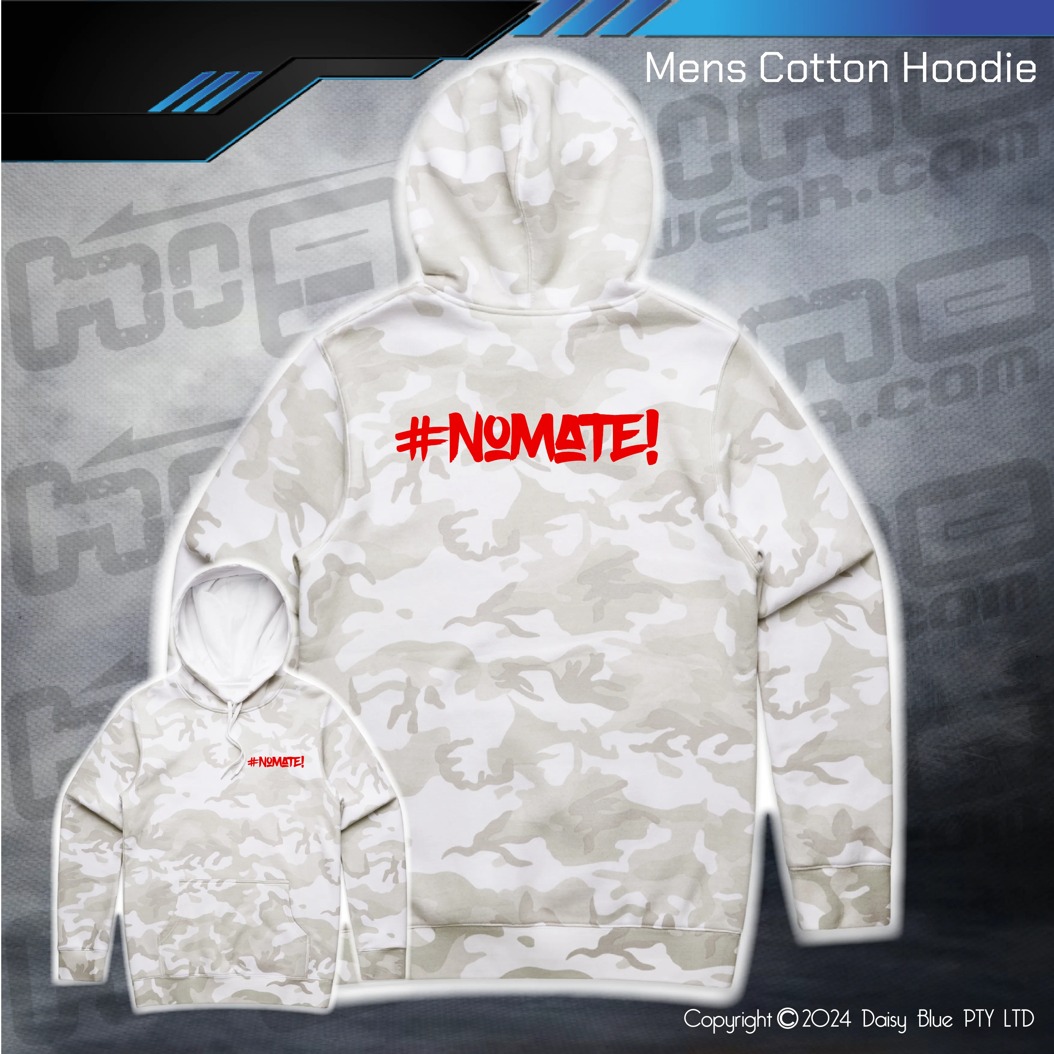 Camo Hoodie - #nomate!