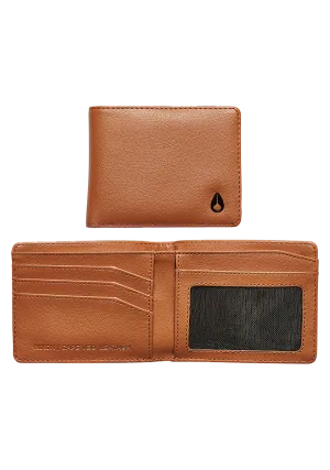 Cape Vegan Leather Wallet - Saddle