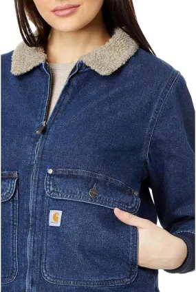 Carhartt WOMENS Relaxed Fit SHERPA-LINED DENIM Jacket