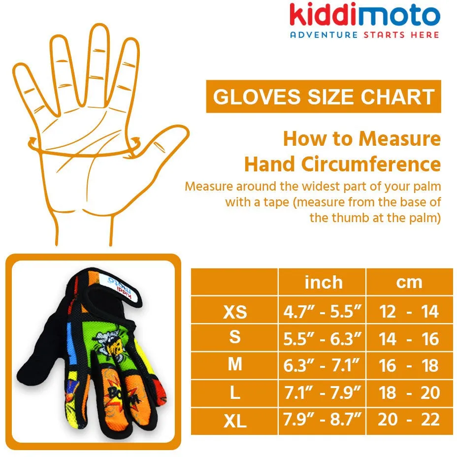 Comic Full Finger Cycling Gloves