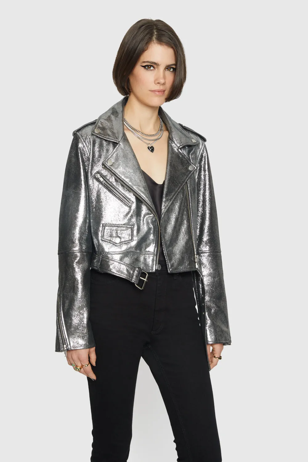 Cropped Jett Moto Jacket