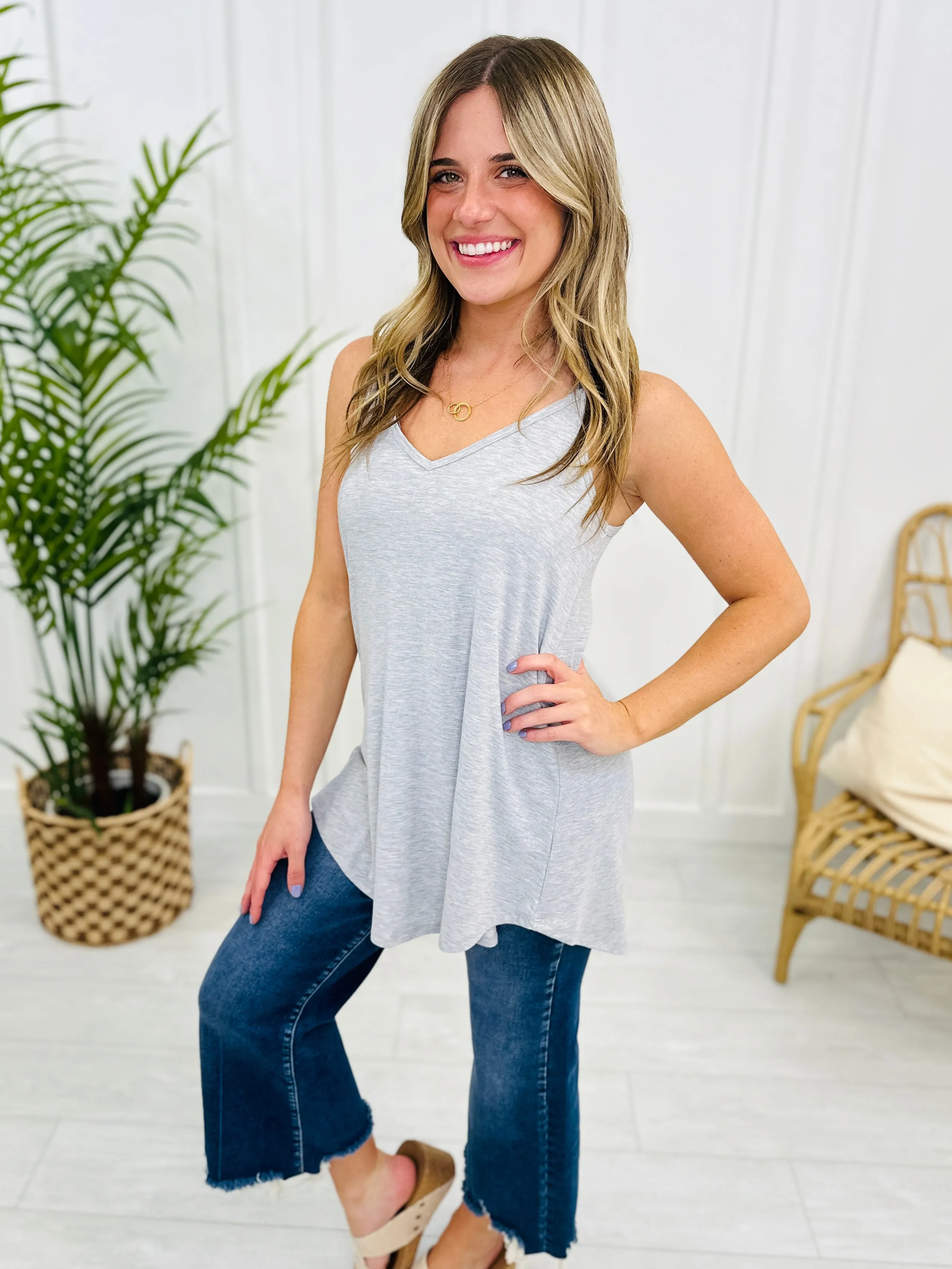 DOORBUSTER! REG/CURVY Leaving Me Speechless Tank Top- Multiple Colors!