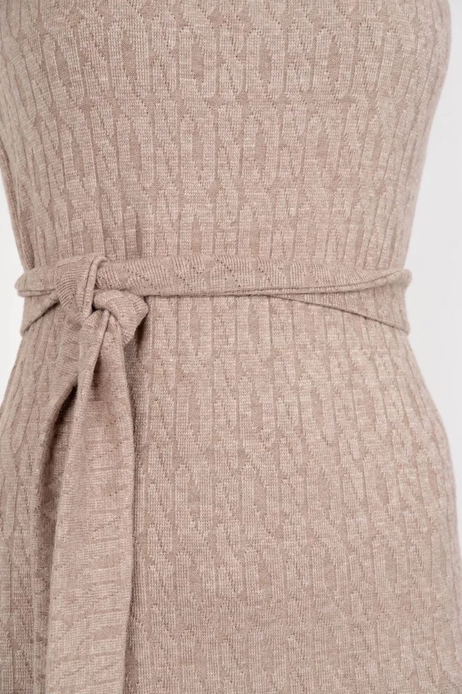 Elena Knitted Dress Beige