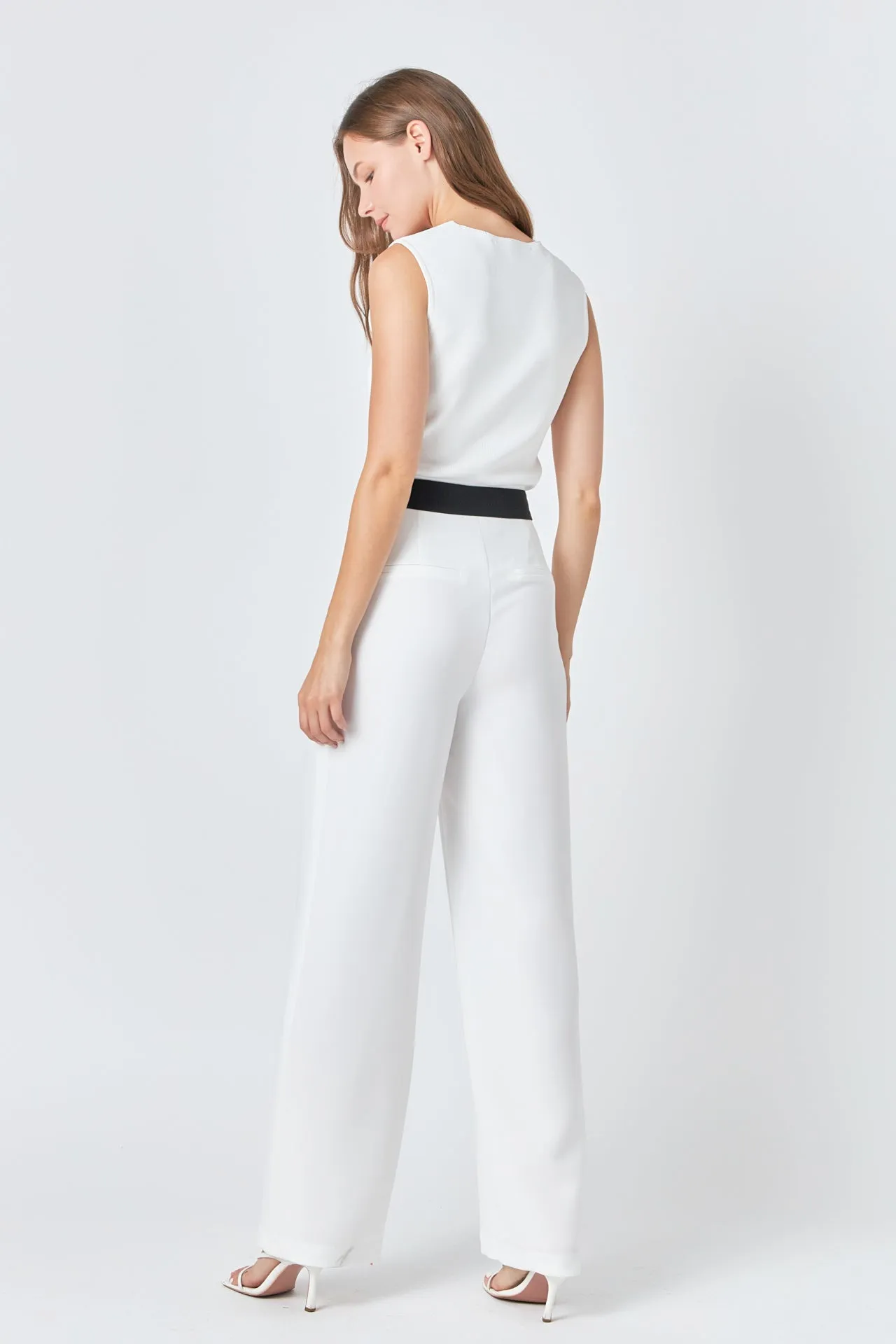 Endless Rose - Contrast band Relaxed Pants