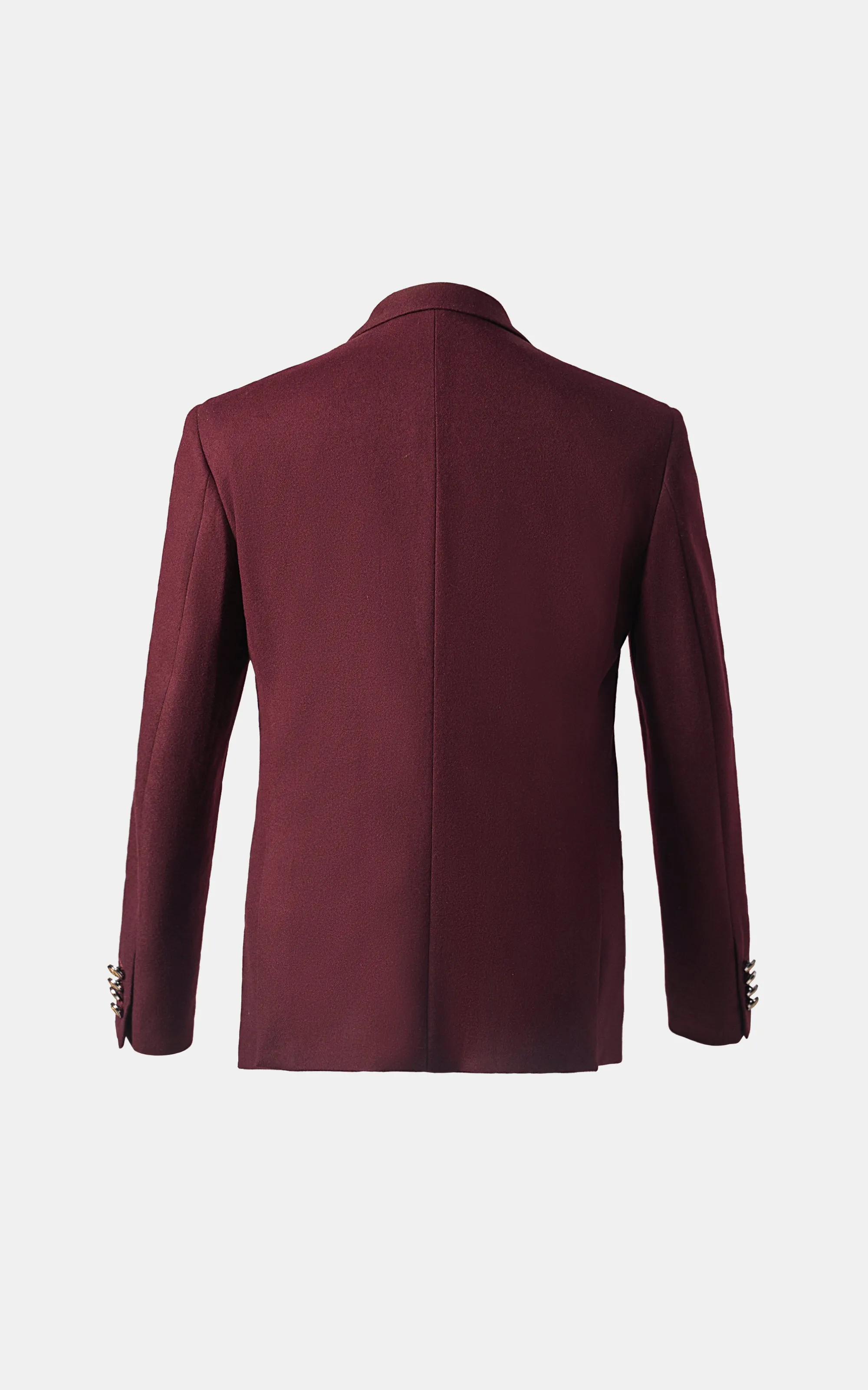 EXECUTIVE TAILORED MEN'S COAT MAROON