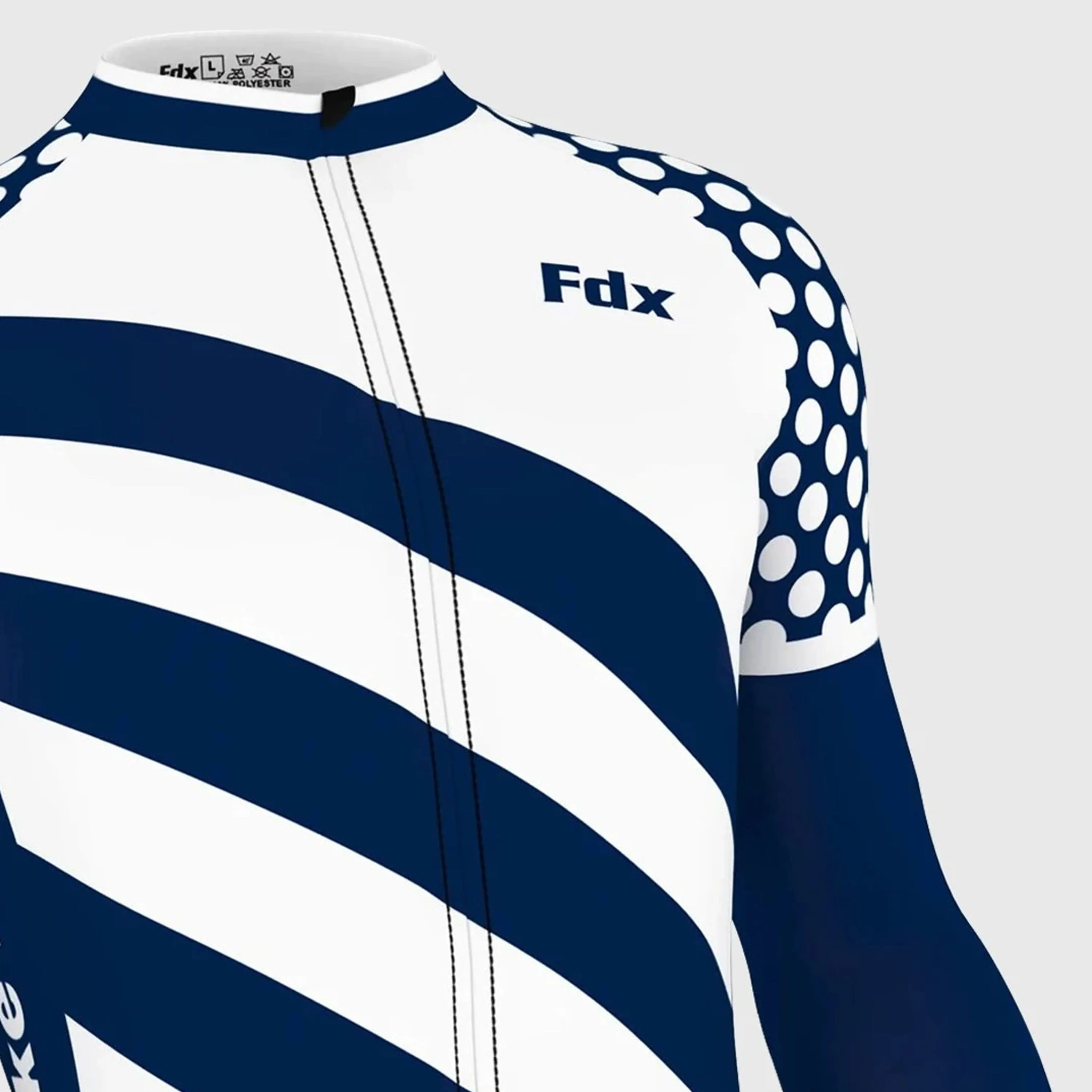 Fdx Men's & Boy's Set Equin Thermal Roubaix Long Sleeve Cycling Jersey & Bib Tights - White