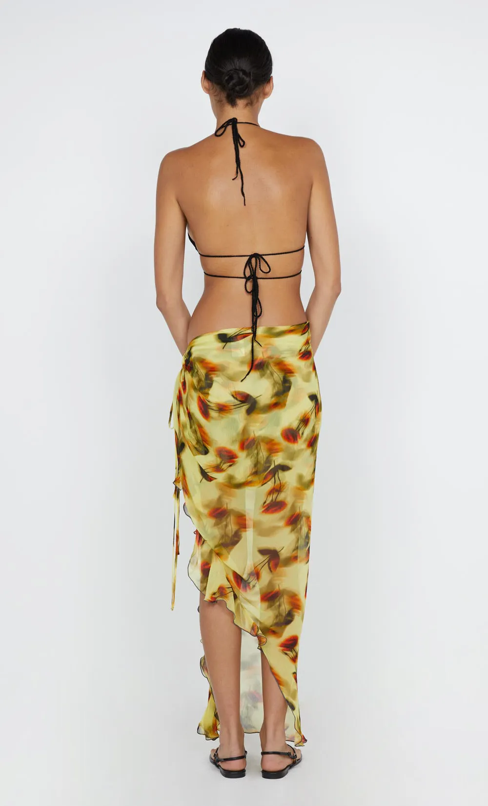 FIORE WRAP SKIRT - CITRUS ROSE