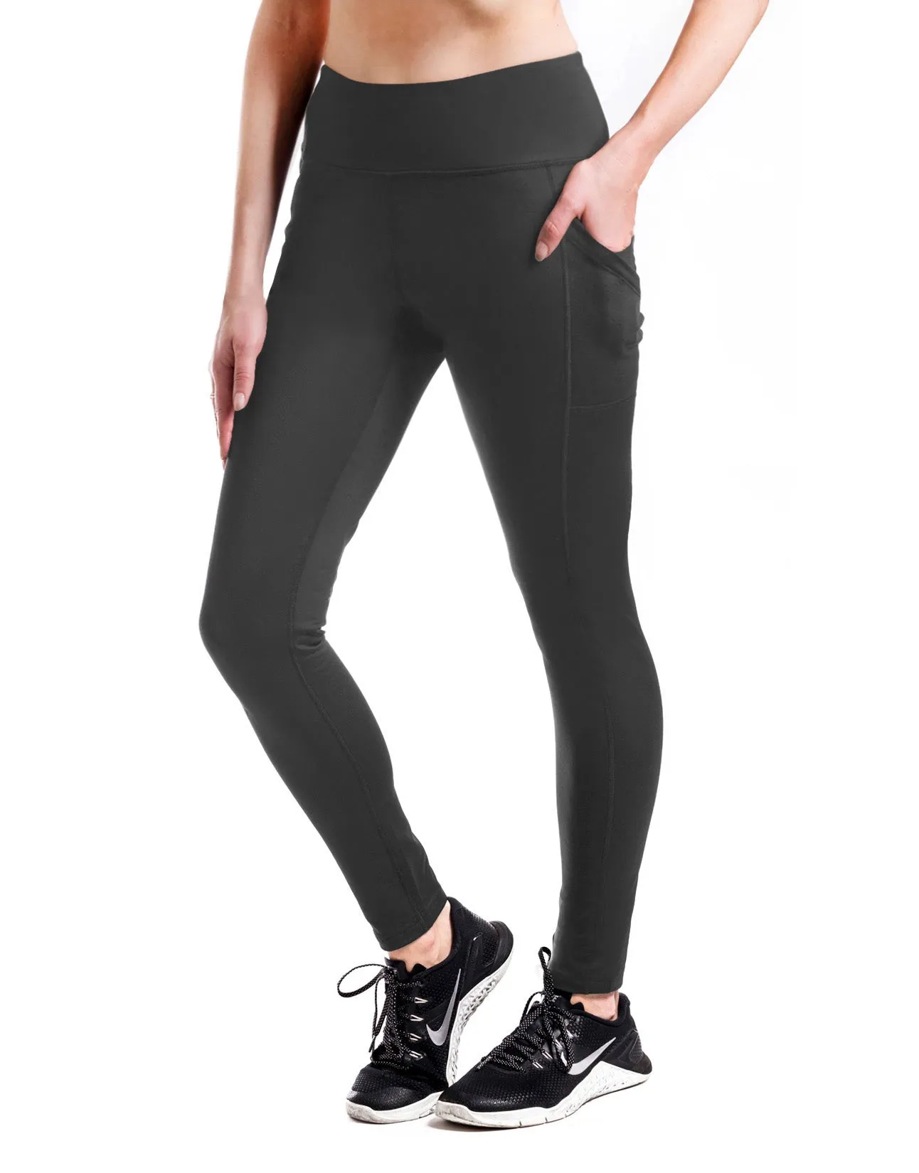 Fleece Lined Leggings, Side Pockets