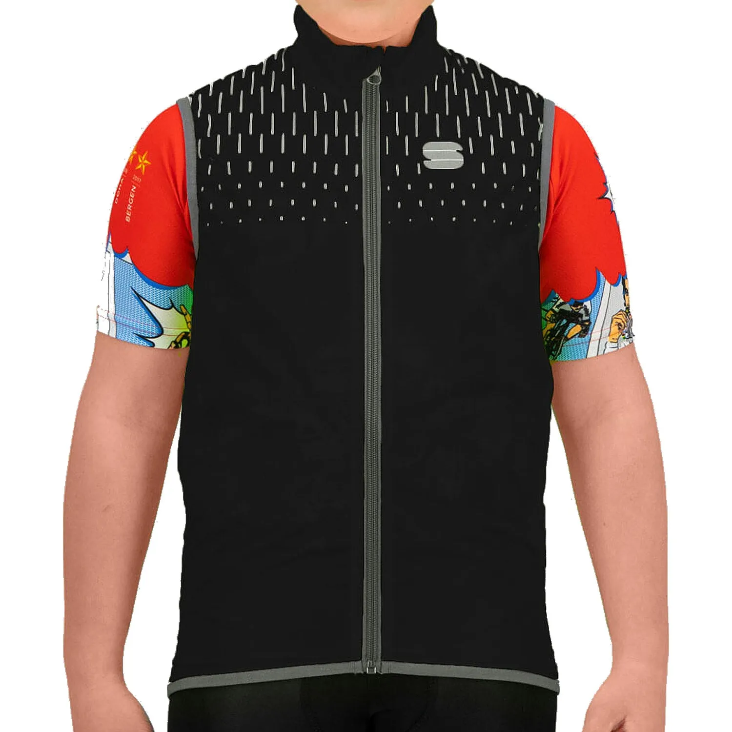 Gilet Bambino Sportful Reflex - Nero reflex