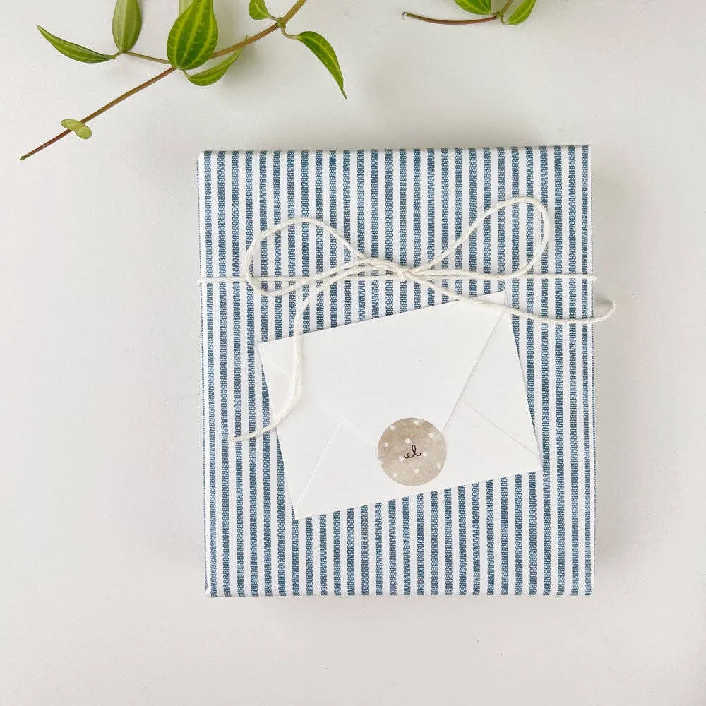 Gingham Boat Coat Mini Notecard