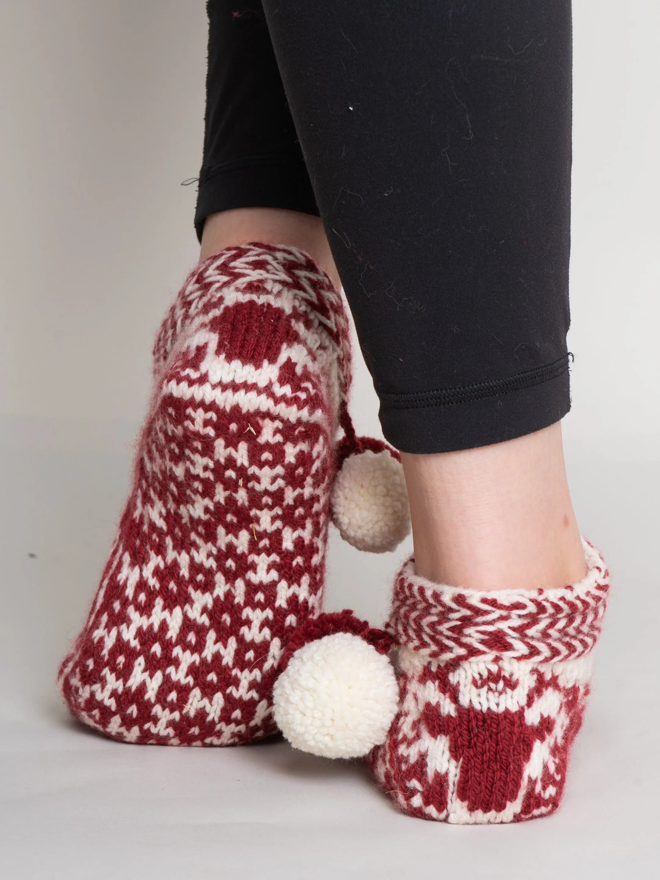 Glad Tidings Slippers by Caitlin Shepherd <br/><small>knitting pattern</small>