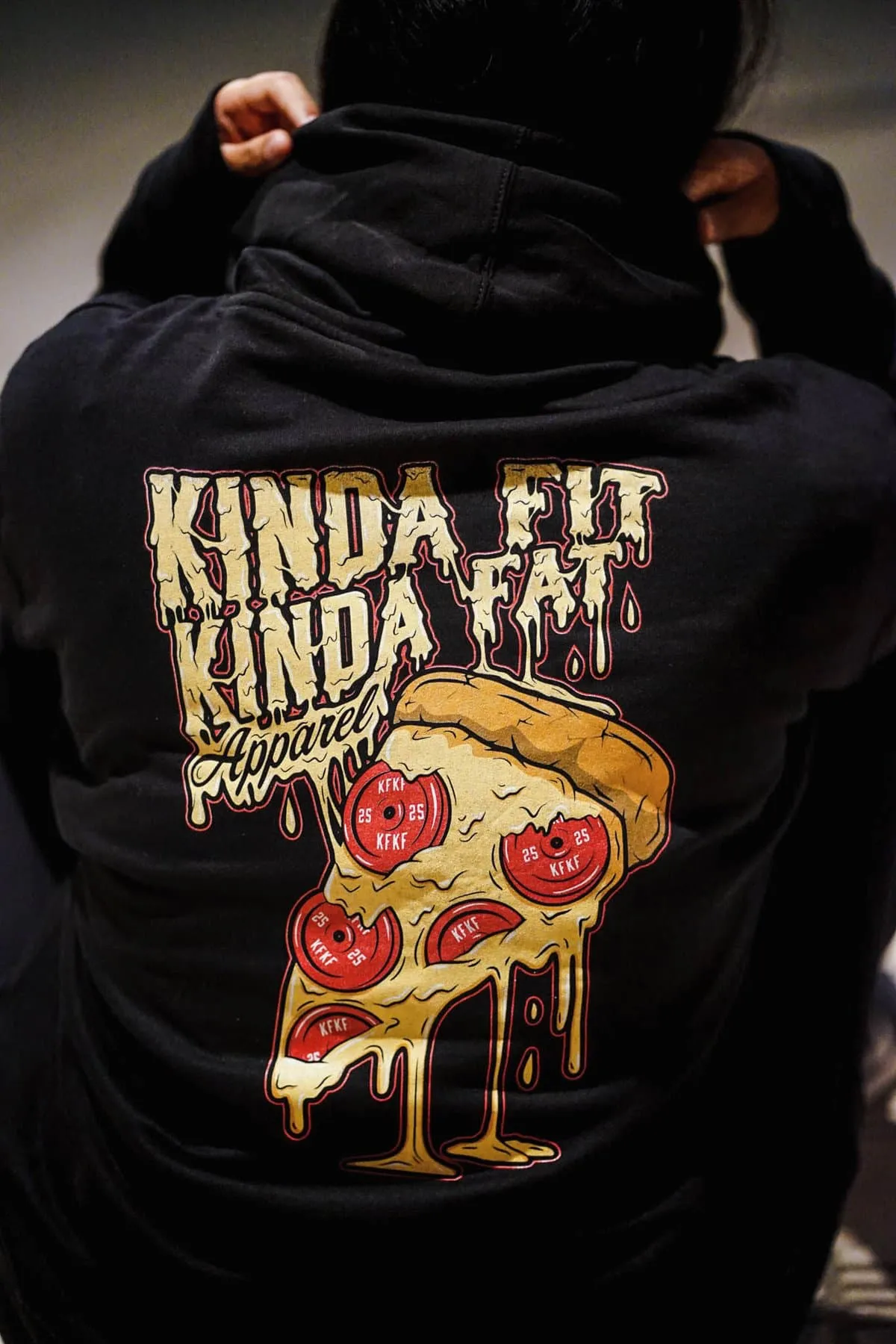 Kinda Fit Kinda Fat Plateroni Pizza Hoodie