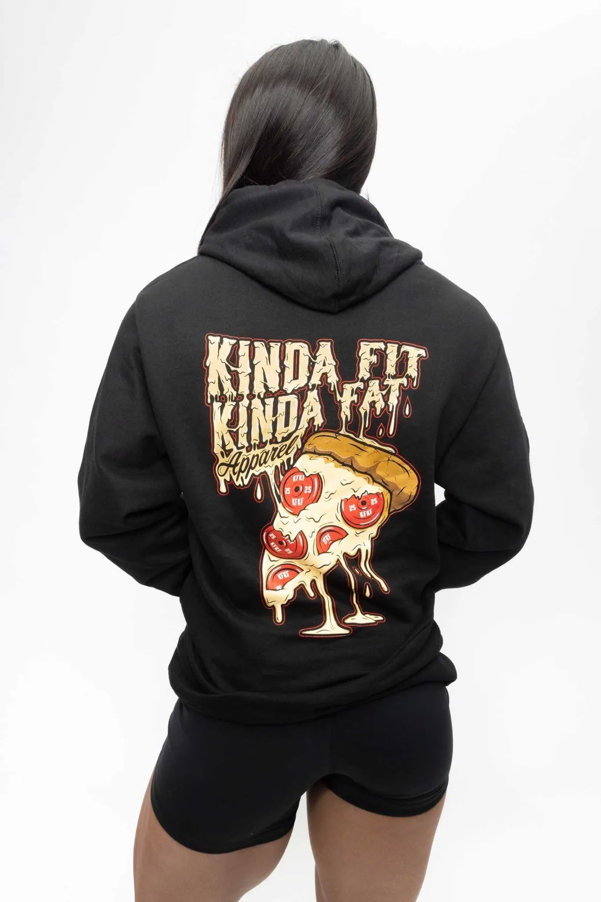 Kinda Fit Kinda Fat Plateroni Pizza Hoodie