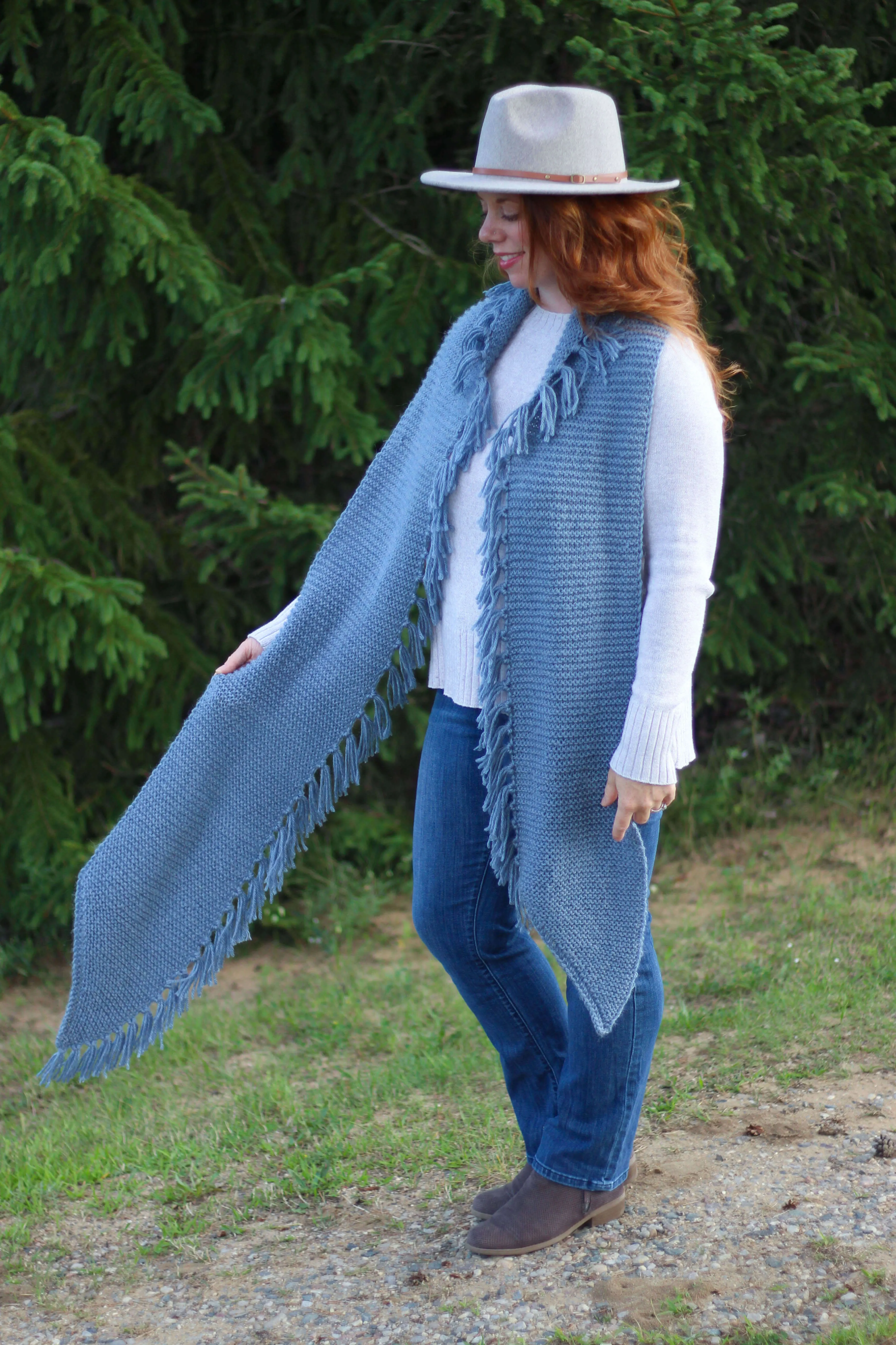 Knit Kit - Lucerne Fringe Scarf