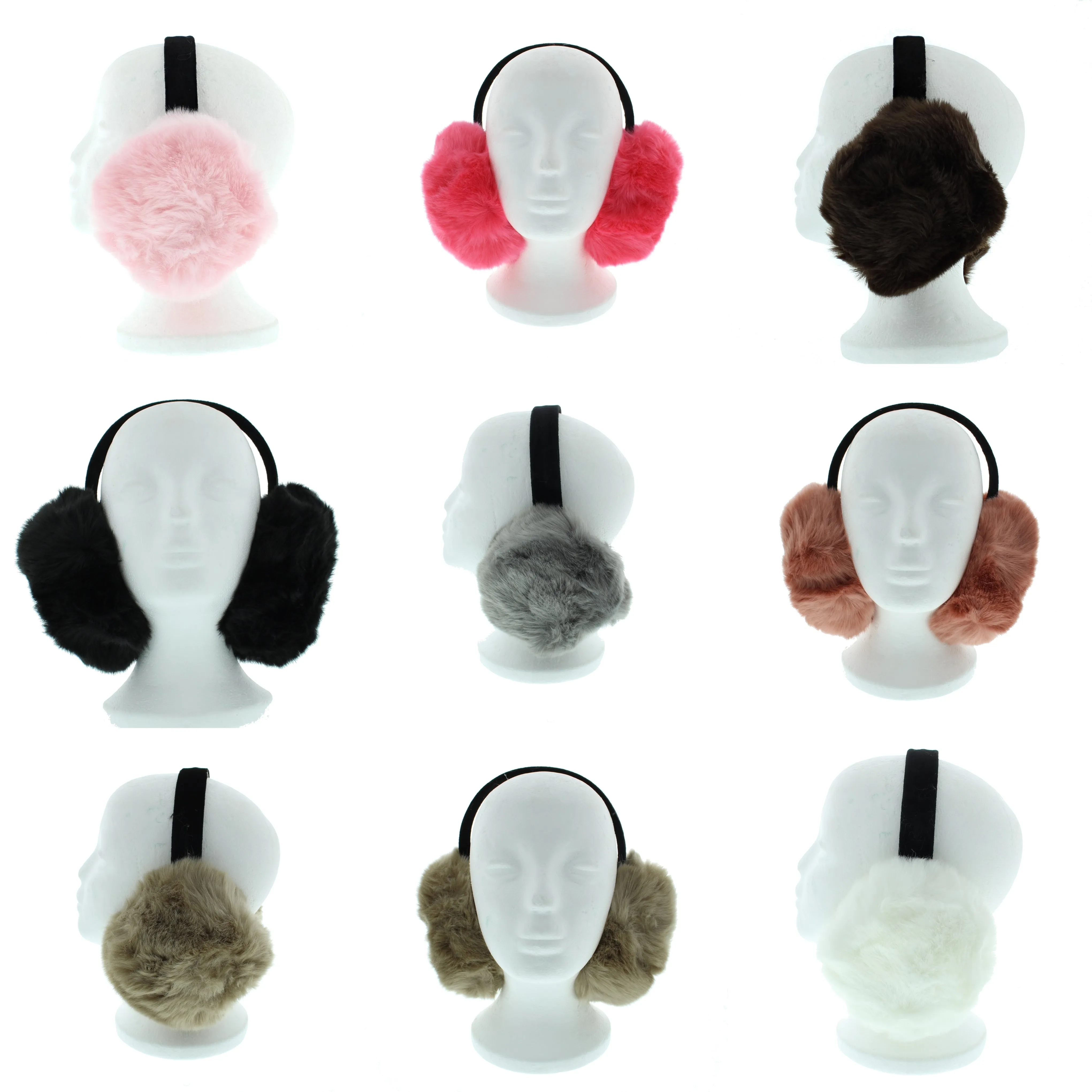 Large Plush Faux Fur Assorted Ear Muffs