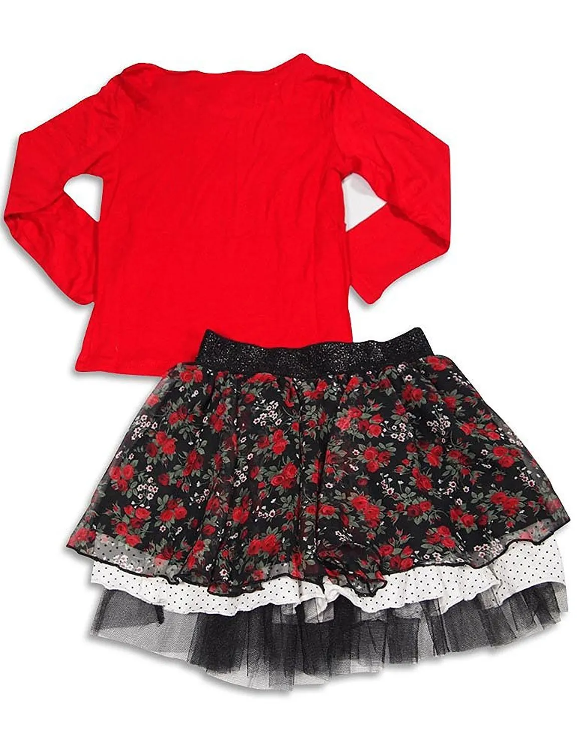 Lipstik - Little Girls' Long Sleeve Skirt Set