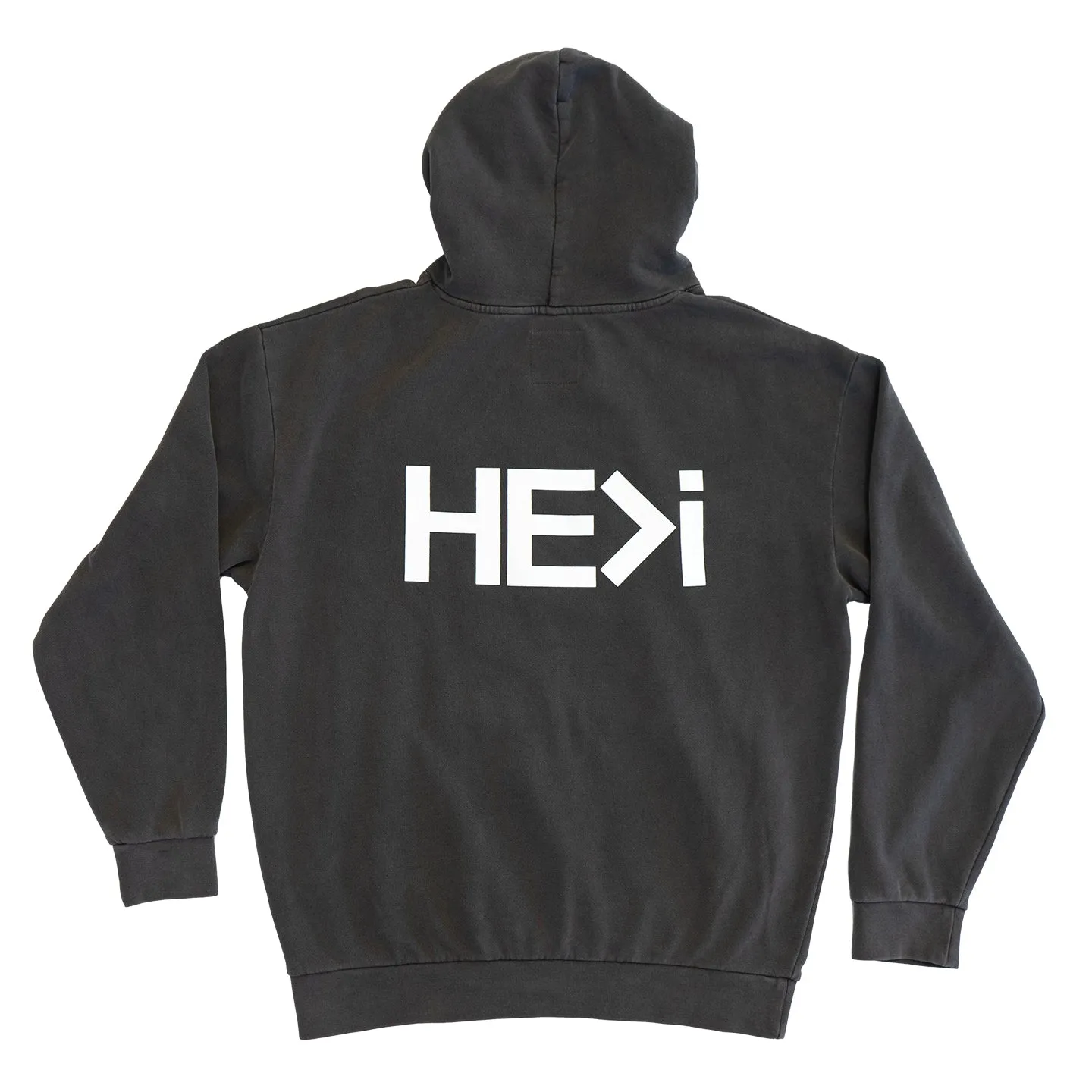 LOGO PULLOVER HOODIE IN PIGMENT BLACK