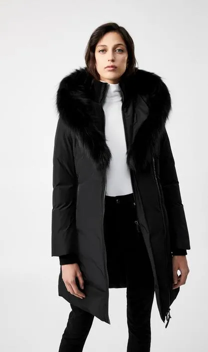 MACKAGE KAY-XR - Down Coat With Signature Silverfox Fur Collar