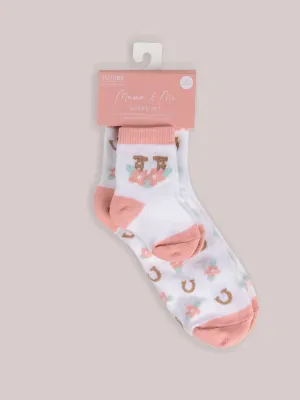 Mama & Me Matching Socks Set -  Bloomin' Boot