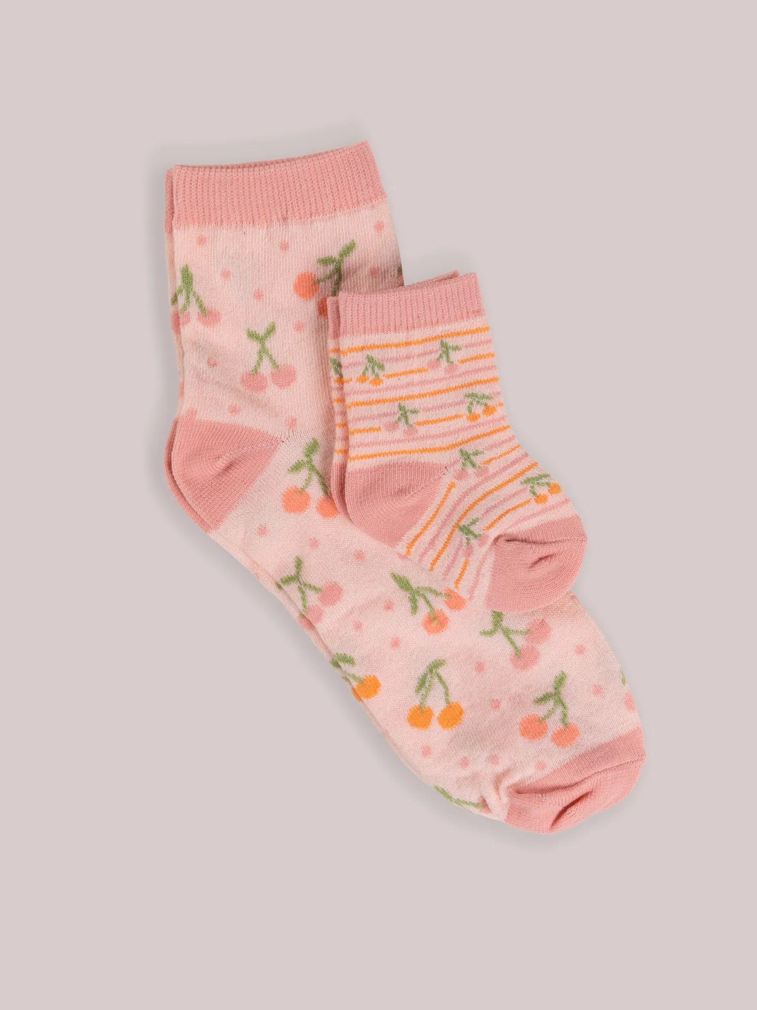 Mama & Me Matching Socks Set - Cherry Cute by Doodle By Meg