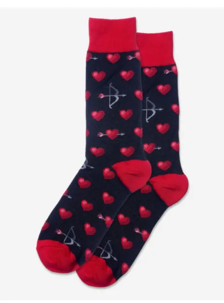 Men's Bow And Arrow Crew Socks/Black