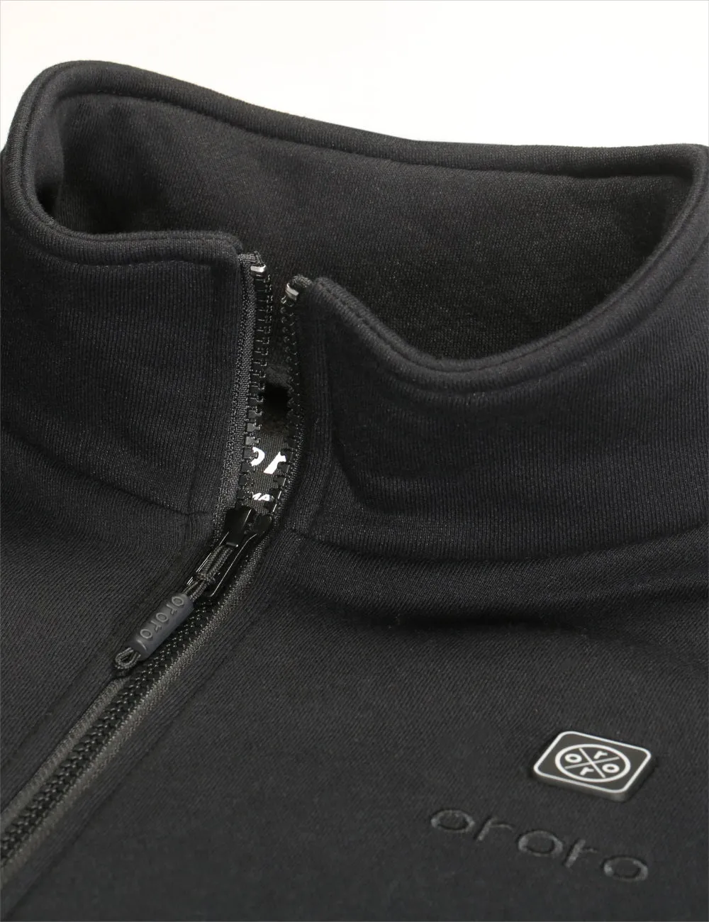 Men's Heated Fleece Vest - Black