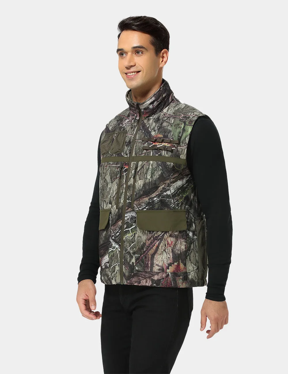 Men's Heated Hunting Vest - Camouflage, Mossy Oak Country DNA