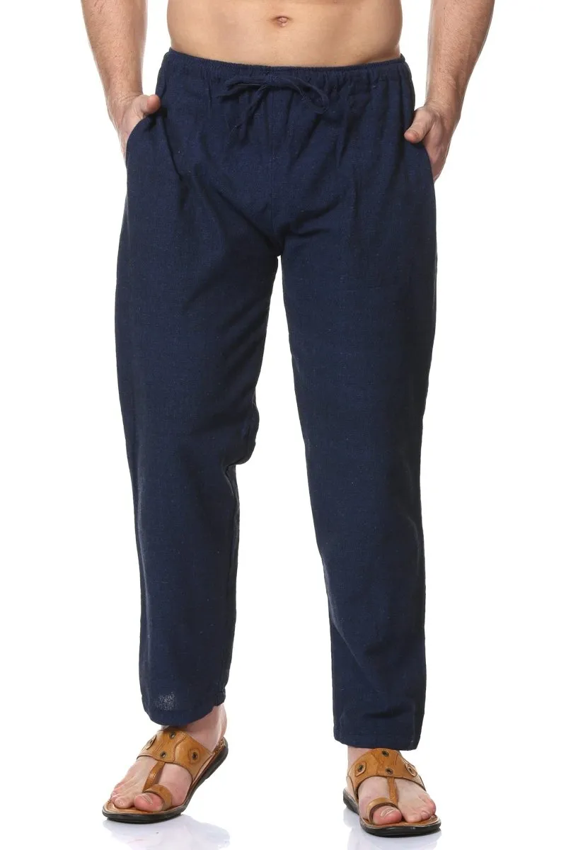 Men's Pyjama Pack of 2 | Dark Blue & Maroon | Fits Waist Sizes 28" to 36"