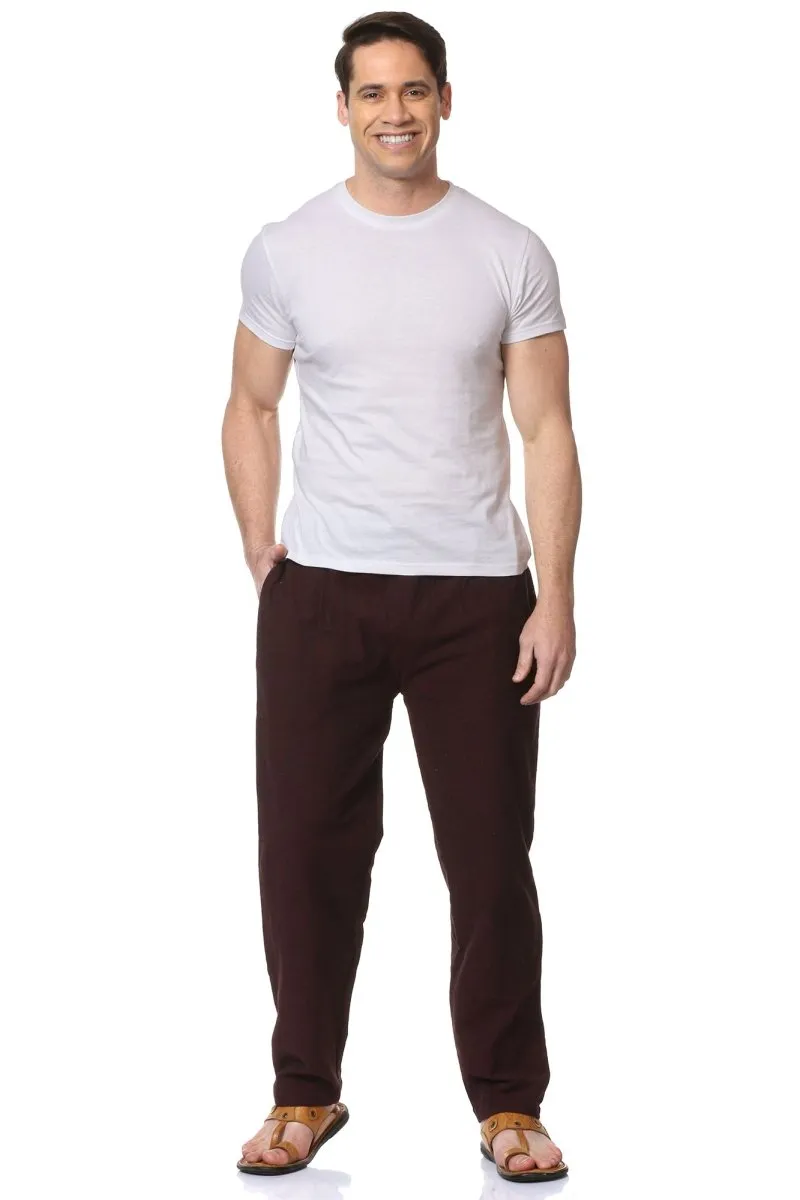 Men's Pyjama Pack of 2 | Dark Blue & Maroon | Fits Waist Sizes 28" to 36"