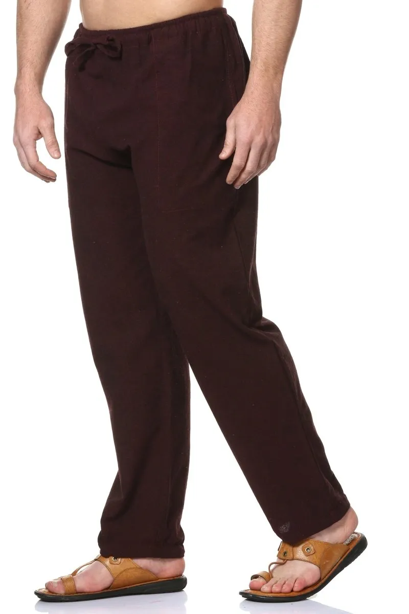 Men's Pyjama Pack of 2 | Dark Blue & Maroon | Fits Waist Sizes 28" to 36"