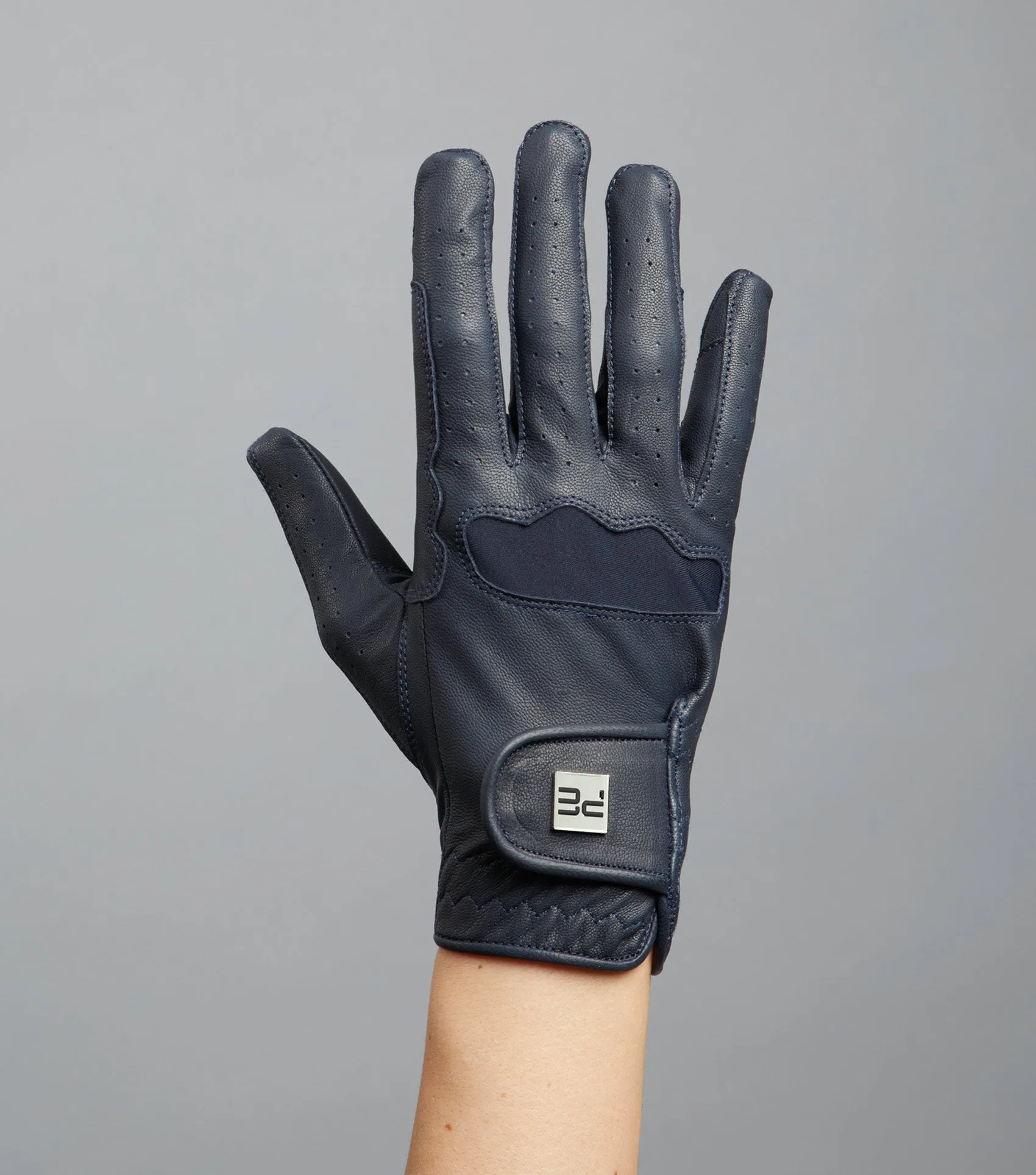 Mizar Ladies Leather Riding Gloves Navy