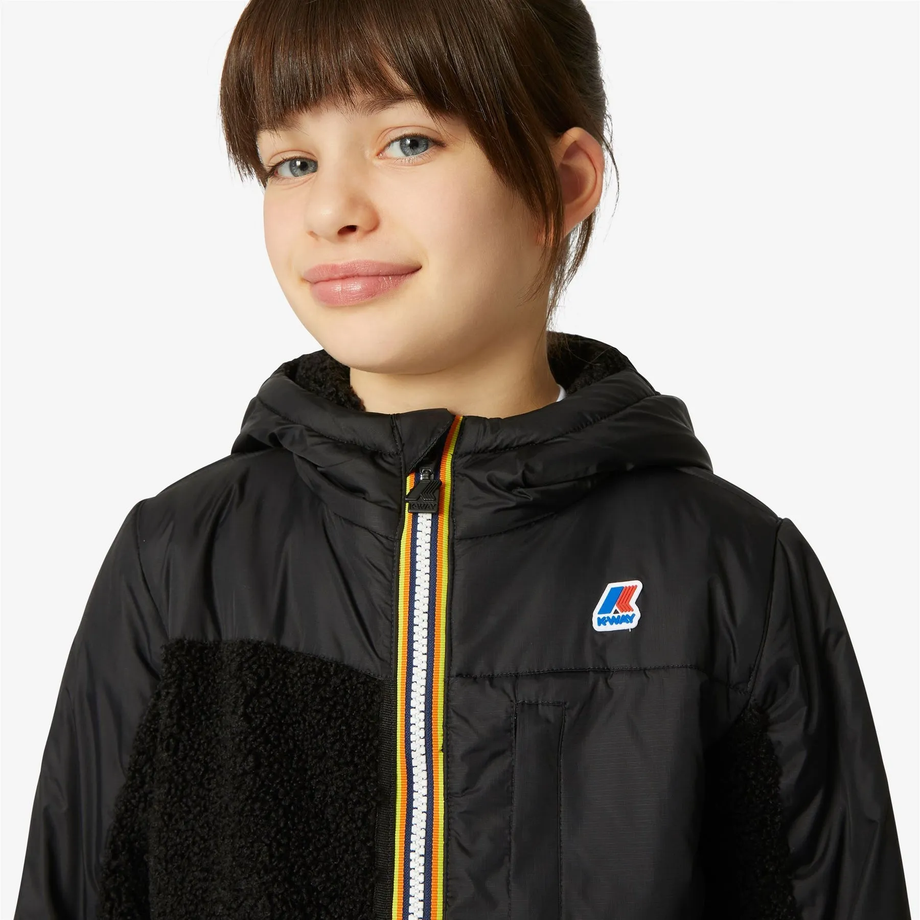 Neige Orsetto - Kids Fleece Top in Black