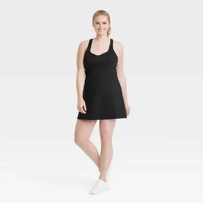 New - All In Motion Women's Fitness Active Dress Rompers Racerback UPF 50 