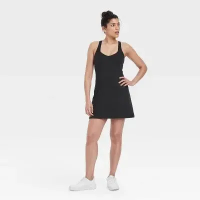 New - All In Motion Women's Fitness Active Dress Rompers Racerback UPF 50 