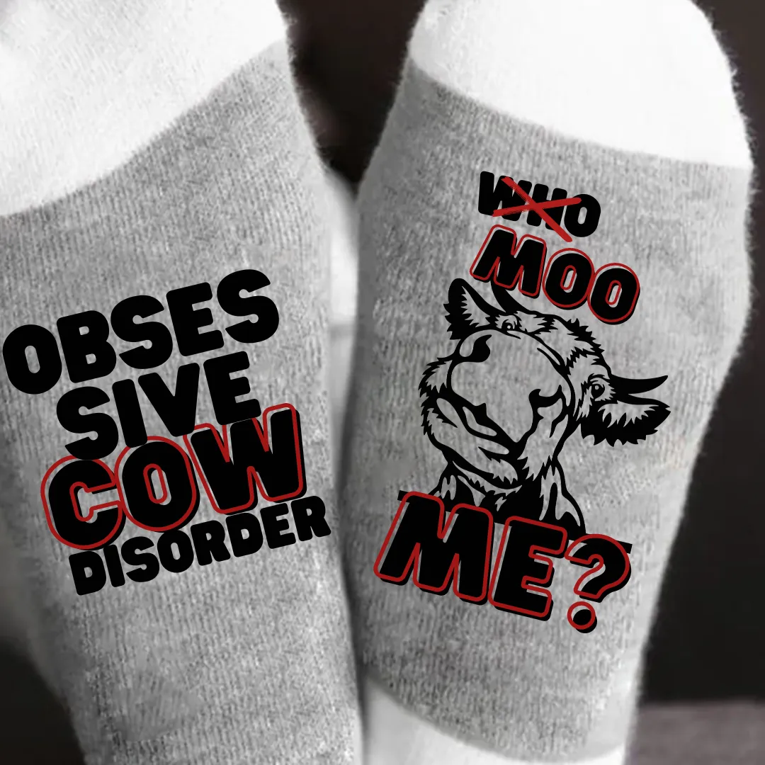 Obsessive Cow Disorder Tumbler   Socks